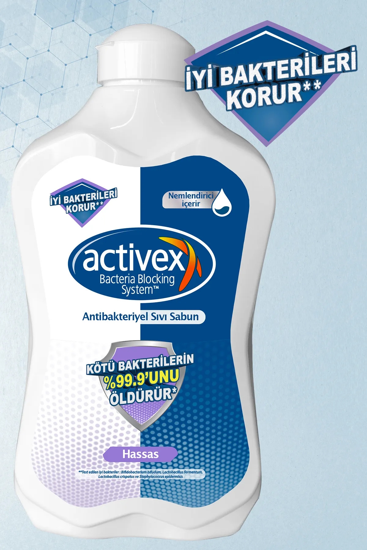 Activex%20Antibakteriyel%20Sıvı%20Sabun%20Hassas%202x1.5%20Lt%20500%20ml